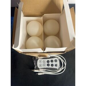 Astarexin Floating Pool Lights 4 Pack RGB LED Hot Tub Decor A-FQD01-US Remote